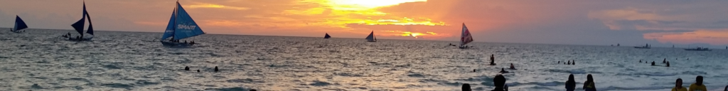 Travel ABz Sunset on Boracay beach